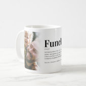 Funny Funcle Definition Uncle Foto Kaffeezubereitu Kaffeetasse (Vorderseite Links)
