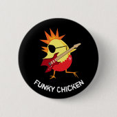 Funny Funky Chicken Button (Vorderseite)