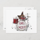 Funny Funky Chicken Postcard Postkarte (Vorne/Hinten)