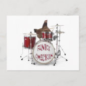 Funny Funky Chicken Postcard Postkarte (Vorderseite)