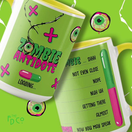 Funny Funky Niedlich Zombie Antidote Loading.. Tasse