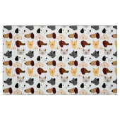 Funny Funky quirky Cartoon Dogs Pattern Stoff (Fat Quarter (45,7 x 55,9 cm))