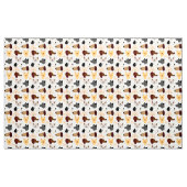 Funny Funky quirky Cartoon Dogs Pattern Stoff (Yard (91,4 cm))