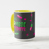 Funny Funky Zombie Antidote Shhh... Keine Gespräch Tasse (Vorderseite Links)
