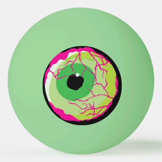 Funny Funky Zombie Eyeball Beer oder Tischtennisball (Vorderseite)