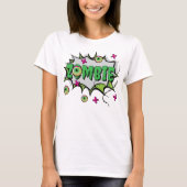 Funny Funky Zombie Halloween T-Shirt (Vorderseite)