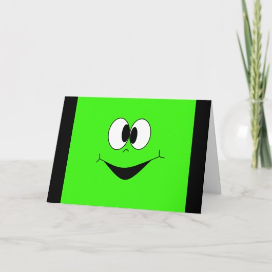 Funny Funny Lime Green Geburtstagkarte Karte (Vorderseite)