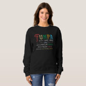 Funny Funpa Definition für Großvater Fett Sweatshirt (Vorne ganz)