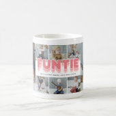 Funny Funtie Auntie Foto Collage Kaffeetasse (Mittel)