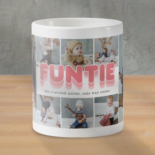Funny Funtie Auntie Foto Collage Kaffeetasse