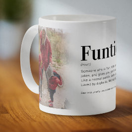 Funny Funtie Definition Foto Kaffee Tasse