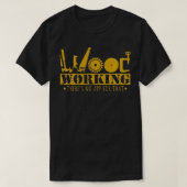 Funny für Bauunternehmer für Holzbearbeitung T-Shirt (Design vorne)