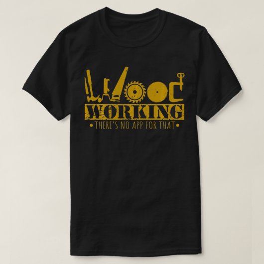 Funny für Bauunternehmer für Holzbearbeitung T-Shirt (Design vorne)