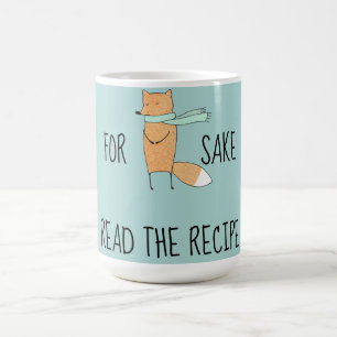 Funny für Fox Sake lesen Rezept Kaffeetasse