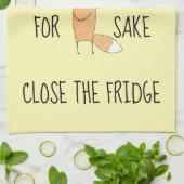 Funny für Fox Sake Nahen Kühlschrank Geschirrtuch (Gefaltet)