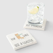 Funny für Fox Sake verwenden Sie einen Untersetzer (Seitenansicht)