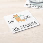 Funny für Fox Sake verwenden Sie einen Untersetzer (angewinkelt)