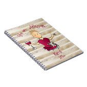 Funny für ihren glänzenden Glitzer Weibliche Carto Notizblock (Rechte Seite)