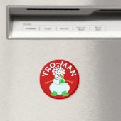 Funny 'für Snowman Weihnachtspuff Magnet (In Situ (Geschirrspüler))