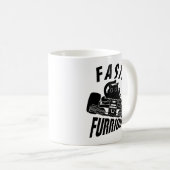 Funny FURRwous car fahr cat Kaffeetasse (VorderseiteRechts)