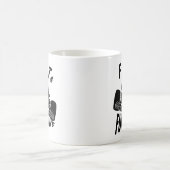 Funny FURRwous car fahr cat Kaffeetasse (Mittel)