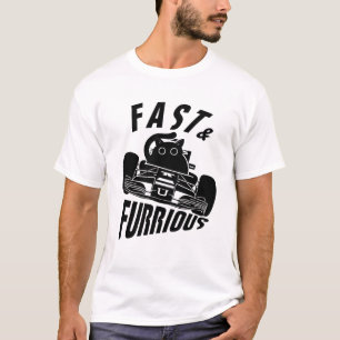 Funny FURRwous car fahr cat T-Shirt