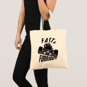 Funny FURRwous car fahr cat Tragetasche (Vorderseite (Produkt))