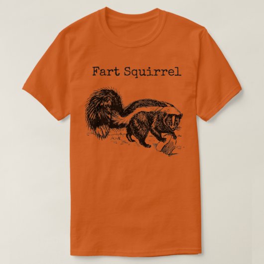 Funny Furz Eichhörnchen Skunk Falscher Tiername St T-Shirt (Design vorne)