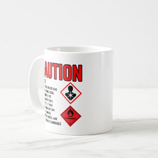 Funny Furz Tasse Geschenk (Vorderseite Links)
