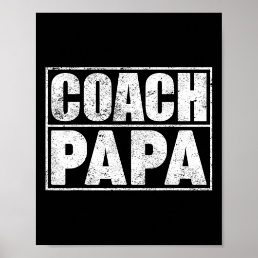 Funny Fußball Basketball Trainer Papa Vater Poster (Vorne)