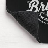 Funny Fütterte mir Brisket Backyard Grillen Grille Mousepad (Ecke)