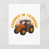 Funny Future Bauer in Training Traktor Farm Begleitkarte (Rückseite)