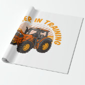 Funny Future Bauer in Training Traktor Farm Geschenkpapier (Ungerollt)