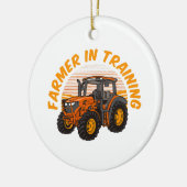 Funny Future Bauer in Training Traktor Farm Keramik Ornament (Links)