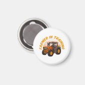 Funny Future Bauer in Training Traktor Farm Magnet (Vorderseite/Rückseite)