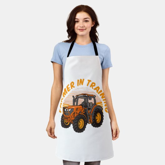 Funny Future Bauer in Training Traktor Farm Schürze (Getragen)