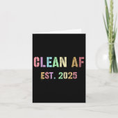 Funny Future Clean Af Est 2025 Grillen Clean Pin Karte (Vorderseite)