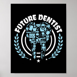 Funny Future Dentist Zahnmediziner Abschluss Poster