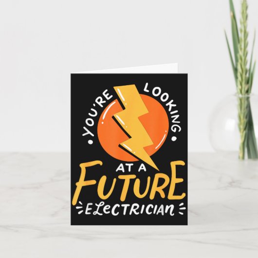 Funny Future Electrician Electrical Engineer Karte (Vorderseite)