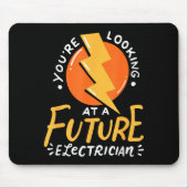 Funny Future Electrician Electrical Engineer  Mousepad (Vorne)