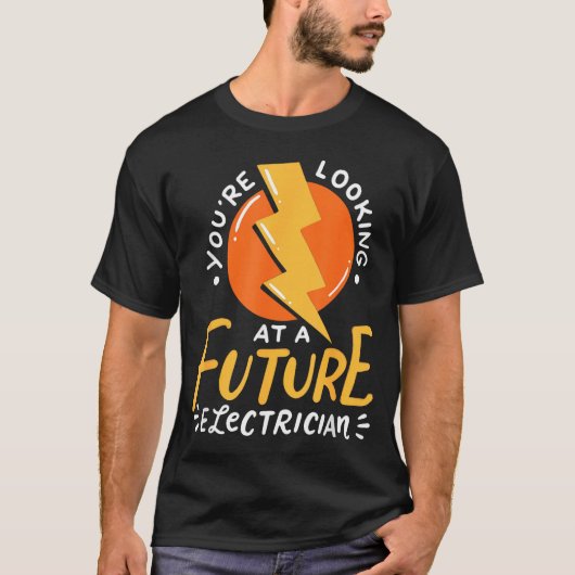Funny Future Electrician Electrical Engineer  T-Shirt (Vorderseite)