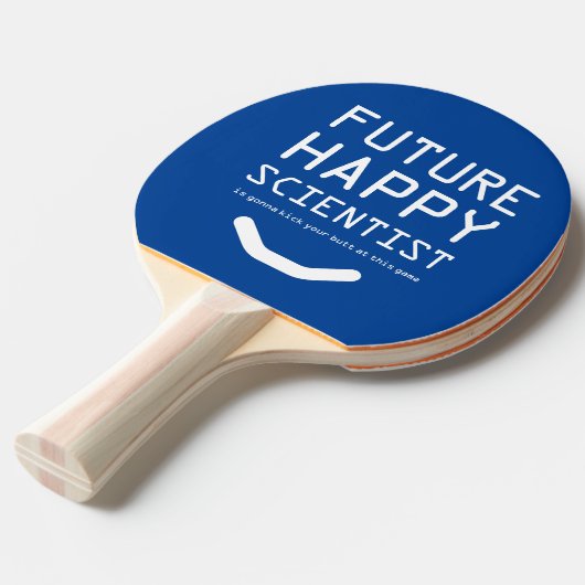 Funny Future Happy Scientist ... Tischtennis Schläger (Vorderseite)