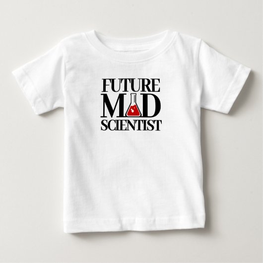 Funny Future Mad Scientists mit Chemie Beaker Baby T-shirt (Vorderseite)