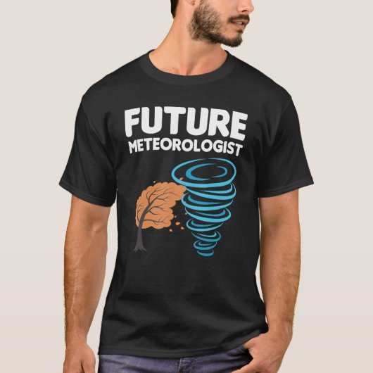Funny Future Meteorologe Geschenk für Kinder Cool T-Shirt (Vorderseite)