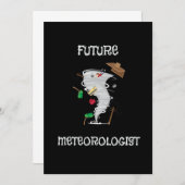 Funny Future Meteorologe Tornado & Hurricane Einladung (Vorne/Hinten)