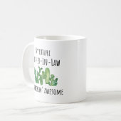 Funny Future New Mother in Law Gift Tasse (Vorderseite Links)