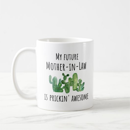Funny Future New Mother in Law Gift Tasse (Links)