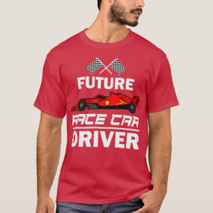 Funny Future Race Car Driver Geschenk für Kinder R T-Shirt