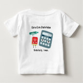 Funny Future Statistiker Baby T-shirt (Rückseite)
