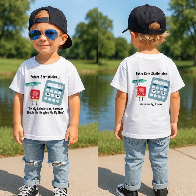 Funny Future Statistiker Baby T-shirt (Von Creator hochgeladen)
